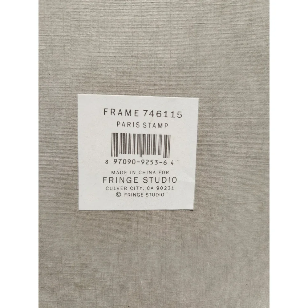 Fringe Studio Paris Stamp Eiffel Tower Glass Picture Frame Copper Beaded 746115